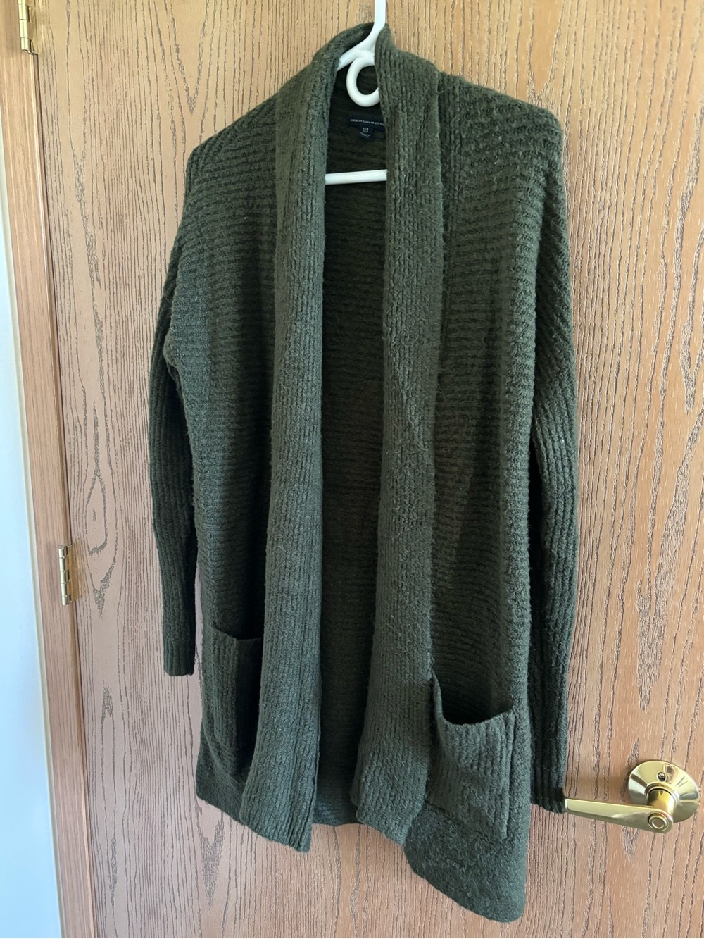 American Eagle Outfitters Olive Green Knit Cardigan Sweater